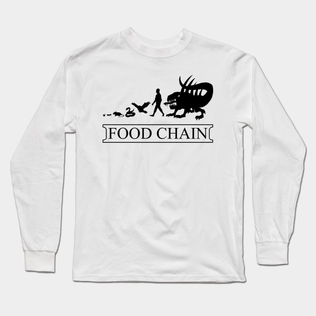 Food Chain Long Sleeve T-Shirt by Pockyoo